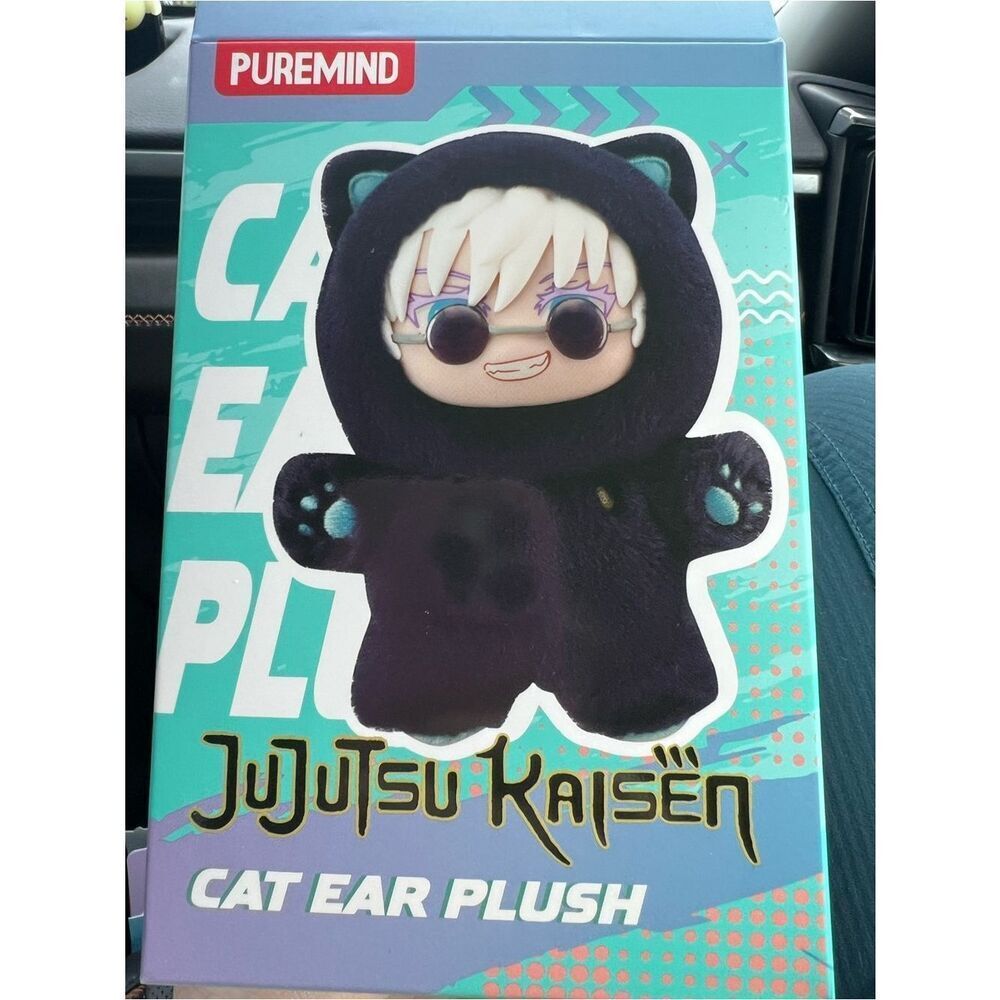 Jujutsu Kaisen Cat Ear Plush Toji Fushiguro Keychain Anime Collectible Plush